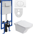 Комплект Унитаз подвесной STWORKI Хальмстад SETK2804-0606-001-1-6000 с микролифтом + Система инсталл 561110 Комплект Унитаз подвесной STWORKI Хальмстад SETK2804-0606-001-1-6000 с микролифтом + Система инсталл 561110