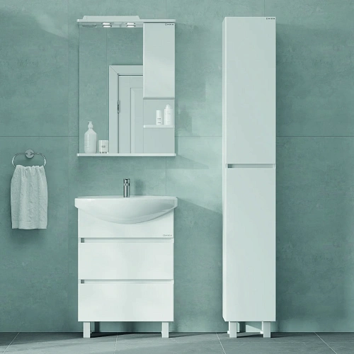 Шкаф-пенал Onika Элита 30 см 403089 напольный, белый, универсальный, разборный Шкаф-пенал Onika Элита 30 см 403089 напольный, белый, универсальный, разборный