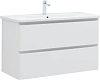 Тумба под раковину Aquanet Эмбер 105 белый матовый 00330469 напольная/подвесная