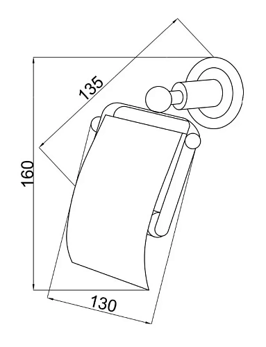 Держатель туалетной бумаги Boheme Murano 10901-W-G Держатель туалетной бумаги Boheme Murano 10901-W-G