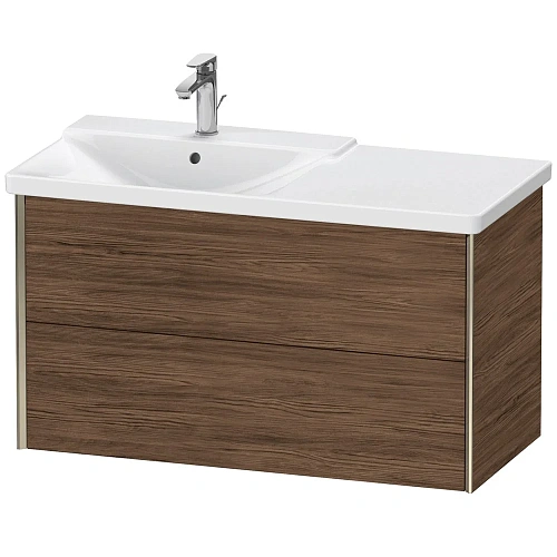 Тумба под раковину Duravit XVIU XV41080B121 подвесная 101 см Орех темный Тумба под раковину Duravit XVIU XV41080B121 подвесная 101 см Орех темный