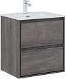 Тумба под раковину Aquanet Милан 60 дуб рошелье 00336372 подвесная Тумба под раковину Aquanet Милан 60 дуб рошелье 00336372 подвесная