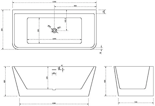 Акриловая ванна ABBER AB9298 Акриловая ванна ABBER AB9298