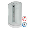 Картинка анонса товара «душевая кабина ng-4312-14l (1200х800х2150) низкий поддон (13см) стекло матовое 43121423l»
