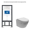 Комплект унитаза Aquanet Zvezda-2 303978+346762 с инсталляцией Комплект унитаза Aquanet Zvezda-2 303978+346762 с инсталляцией