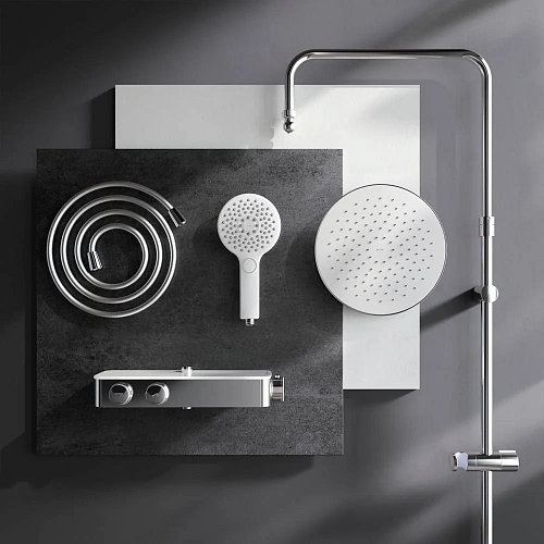 Душевая система AM.PM Inspire V2.0 F0750A400 с термостатом, d 250 мм Душевая система AM.PM Inspire V2.0 F0750A400 с термостатом, d 250 мм