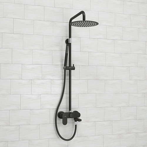 Душевая система WasserKRAFT A174.258.217.CB черный Душевая система WasserKRAFT A174.258.217.CB черный