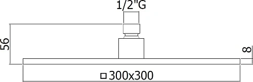 Верхний душ Paffoni Synkro King 30 ZSOF078NO Верхний душ Paffoni Synkro King 30 ZSOF078NO