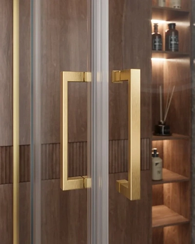 Душевой уголок CEZARES MOLVENO-AH-21-100+20-C-BORO-IV цвет профиля брашированное золото стекло прозрачное 1200x1000 мм Душевой уголок CEZARES MOLVENO-AH-21-100+20-C-BORO-IV цвет профиля брашированное золото стекло прозрачное 1200x1000 мм