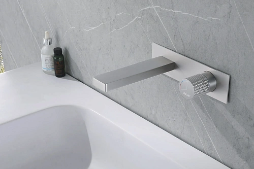 Смеситель для раковины ABBER Rund AF8712SP для раковины скрытого монтажа, сатин Смеситель для раковины ABBER Rund AF8712SP для раковины скрытого монтажа, сатин