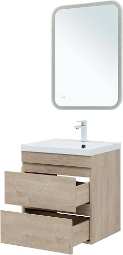 Тумба под раковину Aquanet Нота New 60 дуб светлый 00334197 подвесная Тумба под раковину Aquanet Нота New 60 дуб светлый 00334197 подвесная