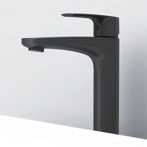 Смеситель для раковины AM.PM Gem F90A92022 высокий, черный Смеситель для раковины AM.PM Gem F90A92022 высокий, черный