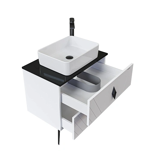 Столешница GROSSMAN ВИВА-70 см черная (искусственный камень) 507003 Столешница GROSSMAN ВИВА-70 см черная (искусственный камень) 507003