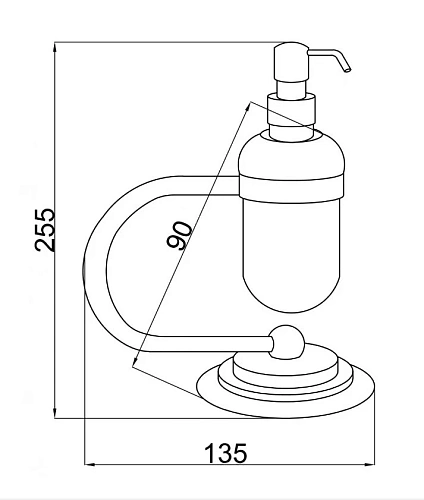 Дозатор жидкого мыла Boheme Murano 10909-G Дозатор жидкого мыла Boheme Murano 10909-G