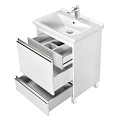 Тумба под раковину Aquaton Капри 60 белый глянец 1A230101KP010 Тумба под раковину Aquaton Капри 60 белый глянец 1A230101KP010