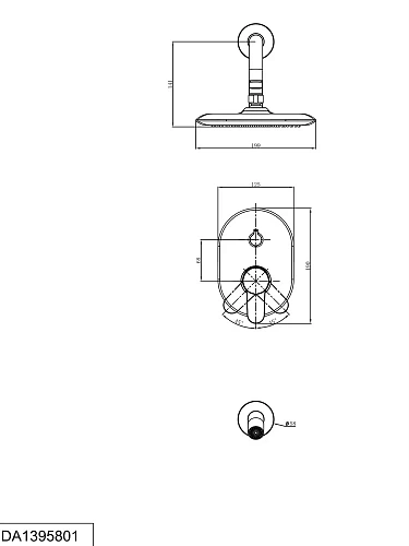 Душевая система D&K Marx Rhein DA1395801 Душевая система D&K Marx Rhein DA1395801