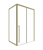 Душевой уголок Timo (T53L+T63) TDSS-130/17C-8L, раздвижная дверь 1300x2000, профиль золото матовое, торцевое стекло TSS-1000/17C-8 1000x2000 Душевой уголок Timo (T53L+T63) TDSS-130/17C-8L, раздвижная дверь 1300x2000, профиль золото матовое, торцевое стекло TSS-1000/17C-8 1000x2000