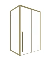 Душевой уголок Timo (T53L+T63) TDSS-130/17C-8L, раздвижная дверь 1300x2000, профиль золото матовое, торцевое стекло TSS-1000/17C-8 1000x2000 Душевой уголок Timo (T53L+T63) TDSS-130/17C-8L, раздвижная дверь 1300x2000, профиль золото матовое, торцевое стекло TSS-1000/17C-8 1000x2000