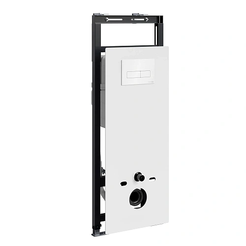 Инсталляция для унитаза WasserKRAFT Salm 27TLT.010.ME.WH.WH03 с клавишей смыва белый Инсталляция для унитаза WasserKRAFT Salm 27TLT.010.ME.WH.WH03 с клавишей смыва белый