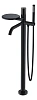 Смеситель для ванны Boheme STICK 129-BB напольный BLACK DIAMOND BLACK