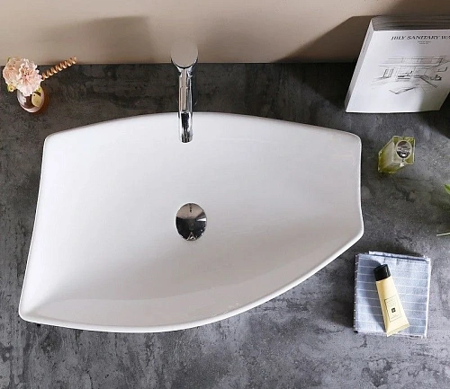 Раковина CeramaLux 78121 накладная, белый Раковина CeramaLux 78121 накладная, белый