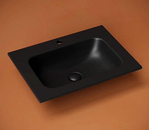 Раковина Ceramica Nova Grace CN7011MB накладная, с отверстием под смеситель, 610x457x137мм, черный матовый Раковина Ceramica Nova Grace CN7011MB накладная, с отверстием под смеситель, 610x457x137мм, черный матовый