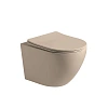 Унитаз подвесной Vincea Globo VT1-14SMC безободковый, цвет капучино мат., ультратонкое сиденье soft- Унитаз подвесной Vincea Globo VT1-14SMC безободковый, цвет капучино мат., ультратонкое сиденье soft-