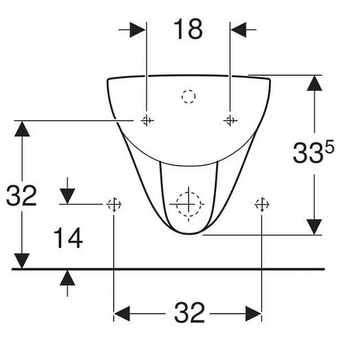 Биде подвесное Geberit Renova 233040000 Биде подвесное Geberit Renova 233040000