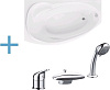 Картинка анонса товара «акриловая ванна aquanet jersey 170x90 l (каркас + смеситель aquanet practic 2 af111-63b) 00203988 + 00179346 + 00216780»