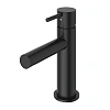 Смеситель для раковины CEZARES LEAF-LSM1-L-NOP с донным клапаном черный матовый