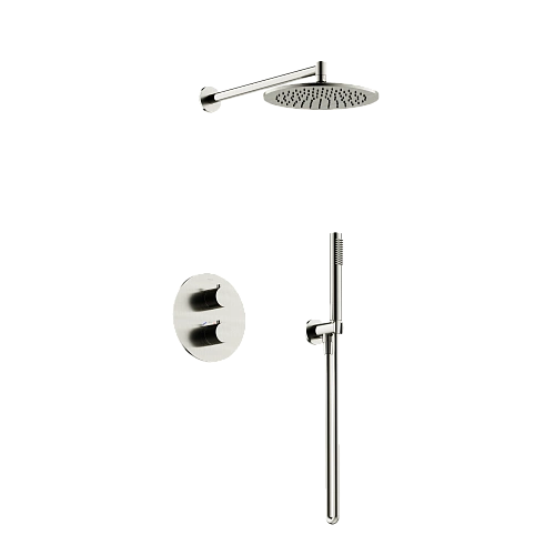 Душевая система SANCOS Etna SC9010BN с термостатом, с внутренней частью, брашированный никель Душевая система SANCOS Etna SC9010BN с термостатом, с внутренней частью, брашированный никель