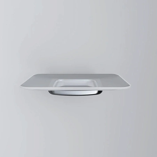 Мыльница AM.PM Inspire V2.0 A50A34200 стеклянная хром Мыльница AM.PM Inspire V2.0 A50A34200 стеклянная хром