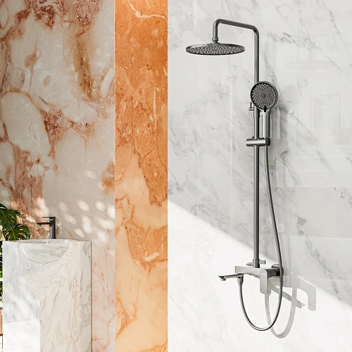 Душевая система Raglo R03.24.09, графит Душевая система Raglo R03.24.09, графит