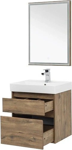 Комплект мебели Aquanet Nova Lite 60 дуб рустикальный (2 ящика) 00254216 Комплект мебели Aquanet Nova Lite 60 дуб рустикальный (2 ящика) 00254216