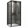 Картинка анонса товара «душевой уголок abber sonnenstrand ag04080b-s100b 80x100 см универсальный, профиль черный, стекло прозрачное»