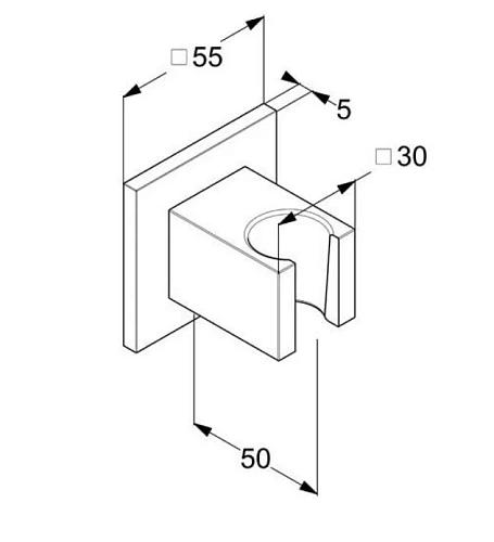 Держатель ручного душа Kludi A QA 6555953-00 белый матовый Держатель ручного душа Kludi A QA 6555953-00 белый матовый