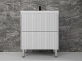Тумба под раковину Style Line Стокгольм 70, Classic 70 белый рифленый софт, PUSH напольная ЛС-00002334 Тумба под раковину Style Line Стокгольм 70, Classic 70 белый рифленый софт, PUSH напольная ЛС-00002334