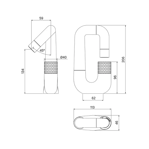 Смеситель для раковины IDDIS Twist (TWISBBTi01) с управлением Push Control Смеситель для раковины IDDIS Twist (TWISBBTi01) с управлением Push Control