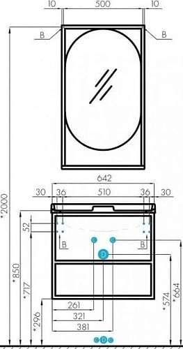 Тумба под раковину Aquaton Лофт Фабрик 65 дуб кантри 1A242301LTDY0 Тумба под раковину Aquaton Лофт Фабрик 65 дуб кантри 1A242301LTDY0