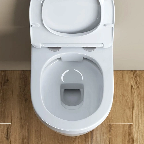 Унитаз подвесной BelBagno LOTO BB070CHR/SC безободковый c сиденьем Унитаз подвесной BelBagno LOTO BB070CHR/SC безободковый c сиденьем