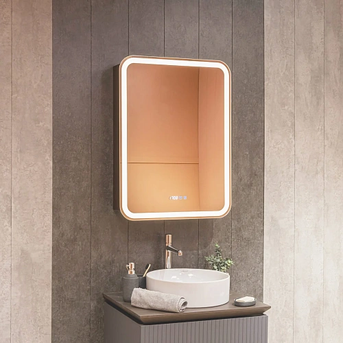 Зеркальный шкаф AQUAme AQM9203 правый, с подсветкой, подогревом и часами, корпус антрацит Зеркальный шкаф AQUAme AQM9203 правый, с подсветкой, подогревом и часами, корпус антрацит