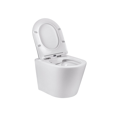 Унитаз подвесной Vincea Piatti VT1-11 белый, ультратонкое сиденье soft-close Унитаз подвесной Vincea Piatti VT1-11 белый, ультратонкое сиденье soft-close