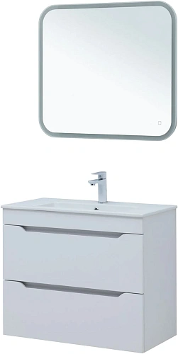 Тумба под раковину Aquanet Практика 80 00347965 белый глянец Тумба под раковину Aquanet Практика 80 00347965 белый глянец