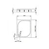 Душевой поддон Radaway Paros D1200 MBD8012-03-1 120x80 Душевой поддон Radaway Paros D1200 MBD8012-03-1 120x80