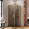 Душевой уголок CEZARES SLIDER-AH-1-90-80/90-BR-BORO 80-90x90см стекло тонированное (бронза), профиль брашированное золото Душевой уголок CEZARES SLIDER-AH-1-90-80/90-BR-BORO 80-90x90см стекло тонированное (бронза), профиль брашированное золото