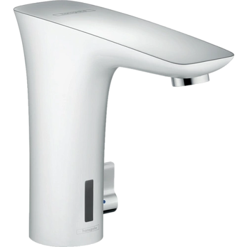 Смеситель для раковины hansgrohe PuraVida электронный с регулировкой температуры, белый/хром 1517040 Смеситель для раковины hansgrohe PuraVida электронный с регулировкой температуры, белый/хром 1517040