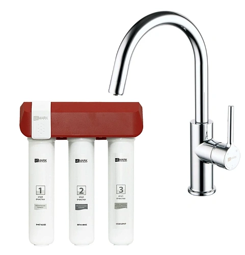Смеситель для кухни Lemark с фильтром для очистки жесткой воды OPTIMA LM3073C086 Смеситель для кухни Lemark с фильтром для очистки жесткой воды OPTIMA LM3073C086