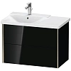 Тумба под раковину Duravit XVIU XV41070B140 подвесная 81 см черный глянцевый Тумба под раковину Duravit XVIU XV41070B140 подвесная 81 см черный глянцевый