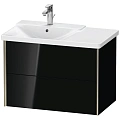 Тумба под раковину Duravit XVIU XV41070B140 подвесная 81 см черный глянцевый Тумба под раковину Duravit XVIU XV41070B140 подвесная 81 см черный глянцевый