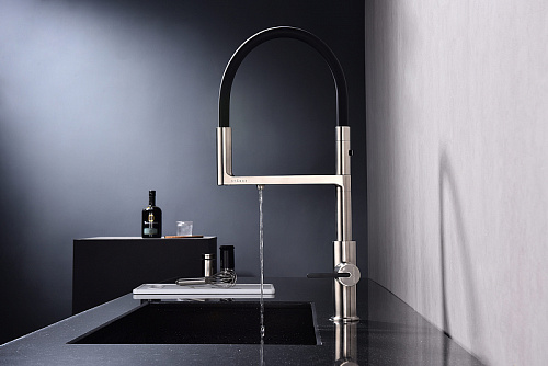 Смеситель для кухни Paulmark TORNADO брашированная сталь To213402-BS Смеситель для кухни Paulmark TORNADO брашированная сталь To213402-BS